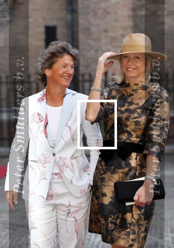 Den Haag 18 september 2018
Prinsjesdag 2018 op het binnenhof. Komning Willem Alexander Koningin Maxima Prins Constantijn en Prinses Laurentien zijn aanwezig. Kasja Ollongren minister van Binnenlandse Zaken en Koninkrijksrelaties arriveert met partner Irene van den Breke
