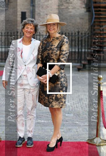 Den Haag 18 september 2018
Prinsjesdag 2018 op het binnenhof. Komning Willem Alexander Koningin Maxima Prins Constantijn en Prinses Laurentien zijn aanwezig. Kasja Ollongren minister van Binnenlandse Zaken en Koninkrijksrelaties arriveert met partner Irene van den Breke