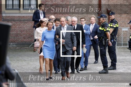 Den Haag 18 september 2018
Prinsjesdag 2018 op het binnenhof. Komning Willem Alexander Koningin Maxima Prins Constantijn en Prinses Laurentien zijn aanwezig. 
Kees v d Staaij met vrouw