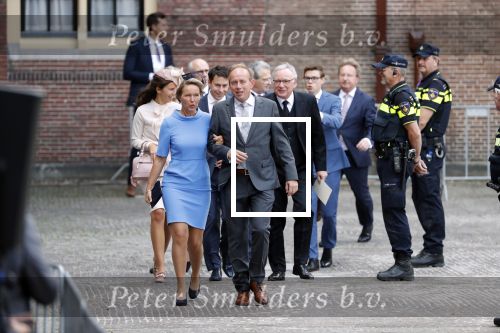 Den Haag 18 september 2018
Prinsjesdag 2018 op het binnenhof. Komning Willem Alexander Koningin Maxima Prins Constantijn en Prinses Laurentien zijn aanwezig. 
Kees v d Staaij met vrouw