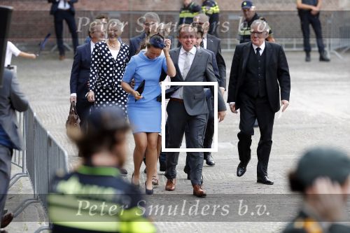 Den Haag 18 september 2018
Prinsjesdag 2018 op het binnenhof. Komning Willem Alexander Koningin Maxima Prins Constantijn en Prinses Laurentien zijn aanwezig. 
Kees v d Staaij met vrouw