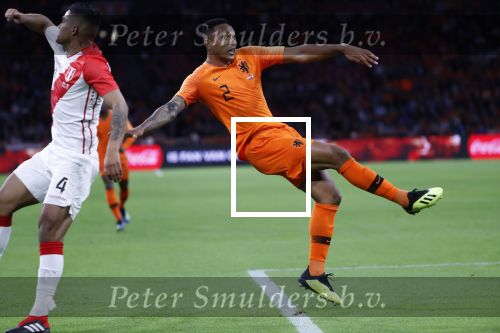 Amsterdam 6 september 2018
Kenny Tete tijdens Nederland-Peru 2-1 in de arena .