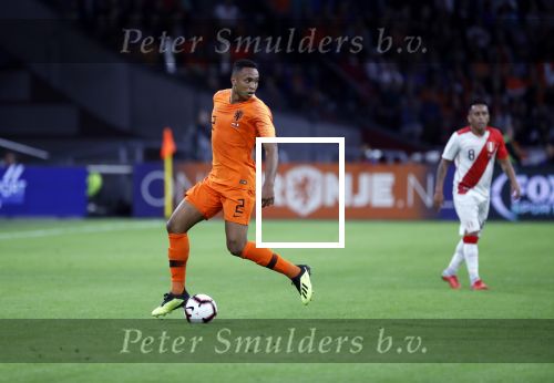 Amsterdam 6 september 2018
Kenny Tete tijdens Nederland-Peru 2-1 in de arena .