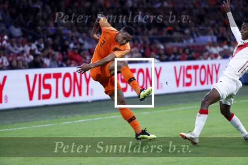 Amsterdam 6 september 2018
Kenny Tete tijdens Nederland-Peru 2-1 in de arena .