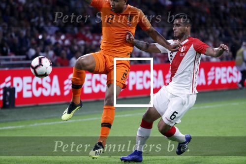 Amsterdam 6 september 2018
Kenny Tete tijdens Nederland-Peru 2-1 in de arena .