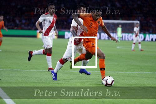 Amsterdam 6 september 2018
Kenny Tete tijdens Nederland-Peru 2-1 in de arena .