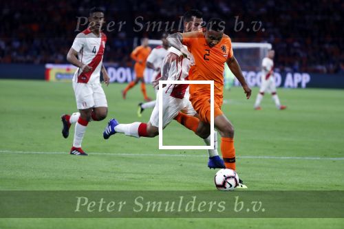 Amsterdam 6 september 2018
Kenny Tete tijdens Nederland-Peru 2-1 in de arena .