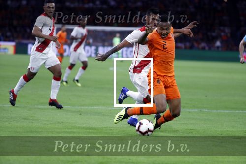 Amsterdam 6 september 2018
Kenny Tete tijdens Nederland-Peru 2-1 in de arena .