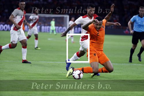 Amsterdam 6 september 2018
Kenny Tete tijdens Nederland-Peru 2-1 in de arena .