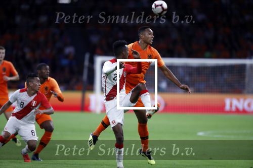 Amsterdam 6 september 2018
Kenny Tete tijdens Nederland-Peru 2-1 in de arena .