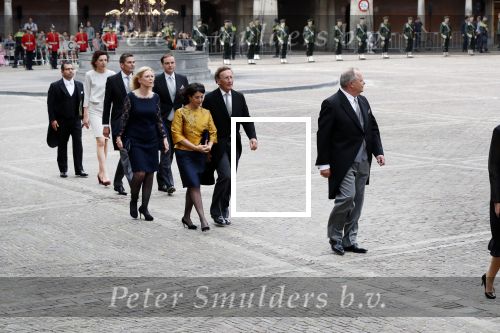 Den Haag 18 september 2018
Prinsjesdag 2018 op het binnenhof. Komning Willem Alexander Koningin Maxima Prins Constantijn en Prinses Laurentien zijn aanwezig. Khadija Arib