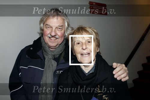 16 december 2010, PremiÃ¨re van het Wereldkerstcircus in Carre. Lenie t Hart met haar man