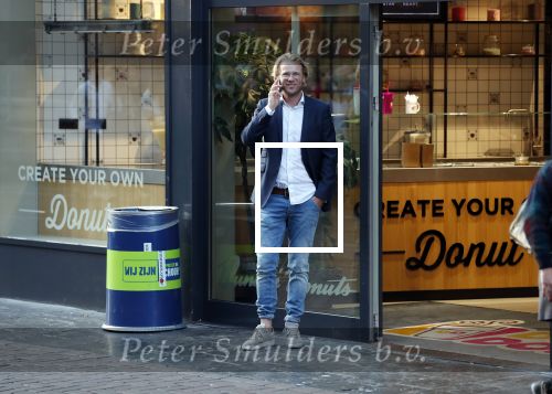 Amsterdam 17 september 2018
Leo Alkemade bellend op straat