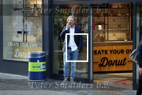 Amsterdam 17 september 2018
Leo Alkemade bellend op straat