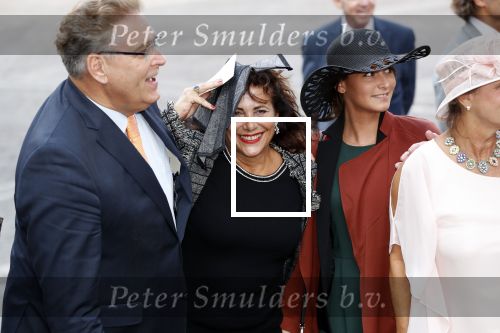 Den Haag 18 september 2018
Prinsjesdag 2018 op het binnenhof. Komning Willem Alexander Koningin Maxima Prins Constantijn en Prinses Laurentien zijn aanwezig. Leonie Sazias met Henk Krol en partner