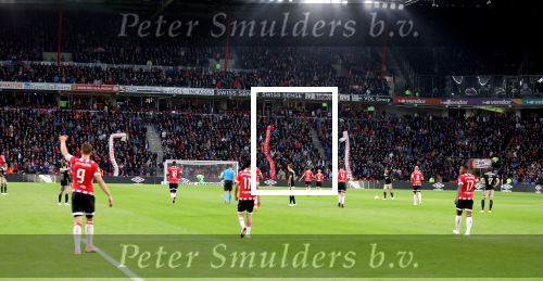 Eindhoven, 23 September 2018 PSV-AJAX Kompetitie, Seizoen 2018-2019 Eindstand 3-0
Luuk de Jong scoort 2-0