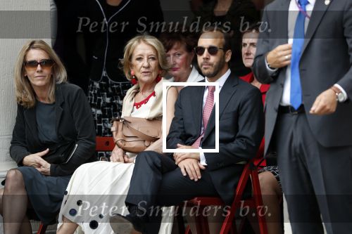 Den Haag 18 september 2018
Prinsjesdag 2018 op het binnenhof. Komning Willem Alexander Koningin Maxima Prins Constantijn en Prinses Laurentien zijn aanwezig. De moeder van Maxima Maria del Carmen Cerruti en haar broer Juan Zorrequieta waren ook aanwezig.