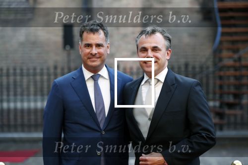 Den Haag 18 september 2018
Prinsjesdag 2018 op het binnenhof. Komning Willem Alexander Koningin Maxima Prins Constantijn en Prinses Laurentien zijn aanwezig. Staatssecretaris Mark Harbers van Justitie en Veiligheid met partner Bart Rovekamp