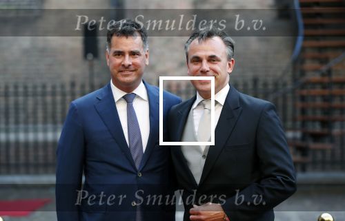 Den Haag 18 september 2018
Prinsjesdag 2018 op het binnenhof. Komning Willem Alexander Koningin Maxima Prins Constantijn en Prinses Laurentien zijn aanwezig. Staatssecretaris Mark Harbers van Justitie en Veiligheid met partner Bart Rovekamp