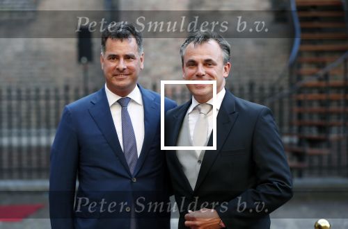Den Haag 18 september 2018
Prinsjesdag 2018 op het binnenhof. Komning Willem Alexander Koningin Maxima Prins Constantijn en Prinses Laurentien zijn aanwezig. Staatssecretaris Mark Harbers van Justitie en Veiligheid met partner Bart Rovekamp
