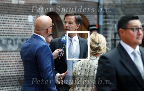 Den Haag 18 september 2018
Prinsjesdag 2018 op het binnenhof. Komning Willem Alexander Koningin Maxima Prins Constantijn en Prinses Laurentien zijn aanwezig. Mark Rutte met Maik de Boer