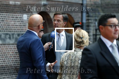 Den Haag 18 september 2018
Prinsjesdag 2018 op het binnenhof. Komning Willem Alexander Koningin Maxima Prins Constantijn en Prinses Laurentien zijn aanwezig. Mark Rutte met Maik de Boer