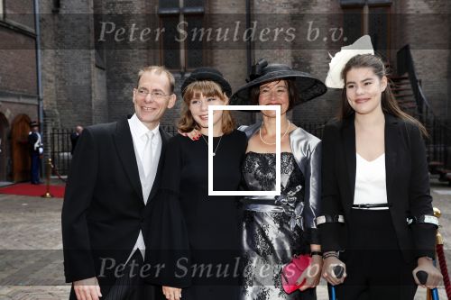 Den Haag 18 september 2018
Prinsjesdag 2018 op het binnenhof. Komning Willem Alexander Koningin Maxima Prins Constantijn en Prinses Laurentien zijn aanwezig. Menno Snel en partner en kinderen
