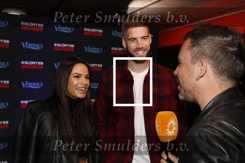Amsterdam 29 september 2018
Rode loper Glory gala in de Johan Cruijff arena. Monica Geuze met vriend Lars Veldwijk