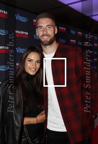 Amsterdam 29 september 2018
Rode loper Glory gala in de Johan Cruijff arena. Monica Geuze met vriend Lars Veldwijk