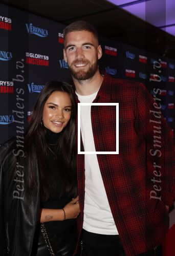 Amsterdam 29 september 2018
Rode loper Glory gala in de Johan Cruijff arena. Monica Geuze met vriend Lars Veldwijk