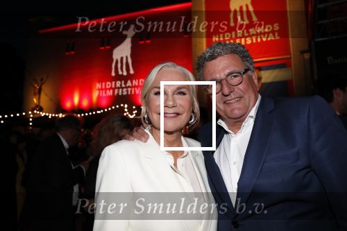 Utrecht 27 september 2018
Openingsavond Nederlandse Filmdagen in schouwburg Utrecht. Monqie v d Ven met haar man Edwin de Vries