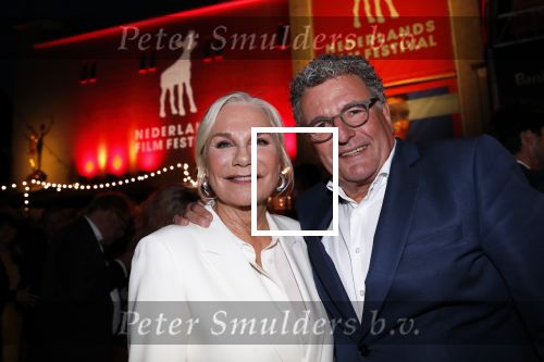 Utrecht 27 september 2018
Openingsavond Nederlandse Filmdagen in schouwburg Utrecht. Monqie v d Ven met haar man Edwin de Vries
