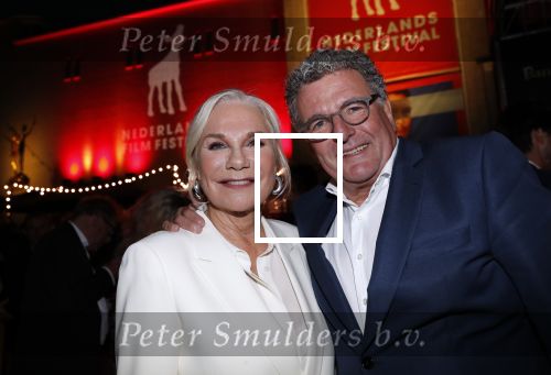 Utrecht 27 september 2018
Openingsavond Nederlandse Filmdagen in schouwburg Utrecht. Monqie v d Ven met haar man Edwin de Vries