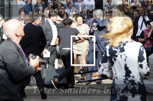 Den Haag 18 september 2018
Prinsjesdag 2018 op het binnenhof. Komning Willem Alexander Koningin Maxima Prins Constantijn en Prinses Laurentien zijn aanwezig. Box waait om door harde wind