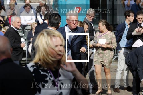 Den Haag 18 september 2018
Prinsjesdag 2018 op het binnenhof. Komning Willem Alexander Koningin Maxima Prins Constantijn en Prinses Laurentien zijn aanwezig. Box waait om door harde wind
