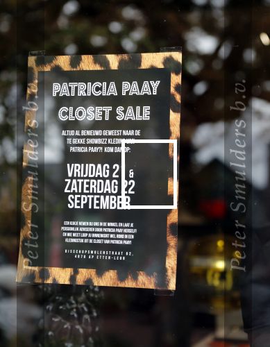 Etten Leur 21 september 2018
Patricia Paay verkoopt in winkels sjans in Etten Leur oude kleding tassen en schoenen van haar zelf.