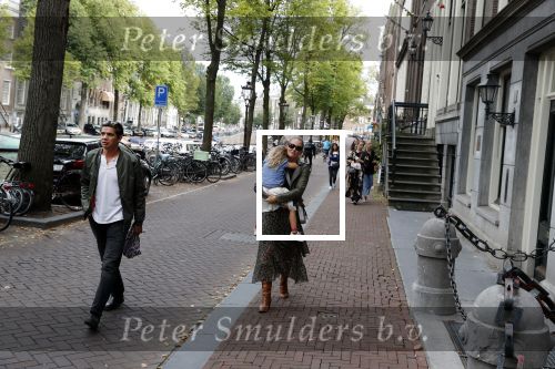 Amsterdam 9 september 2018
Peggy Vrijens met man en dochter op straat in Amsterdam.