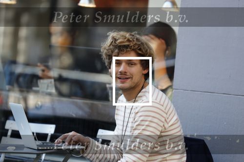 Amsterdam 27 september 2018
Soy Kroon op terras achter zijn apple computer (laptop) op terras.