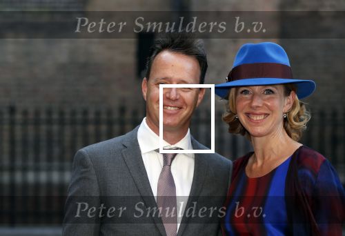 Den Haag 18 september 2018
Prinsjesdag 2018 op het binnenhof. Komning Willem Alexander Koningin Maxima Prins Constantijn en Prinses Laurentien zijn aanwezig. 
Stientje v Veldhoven met man