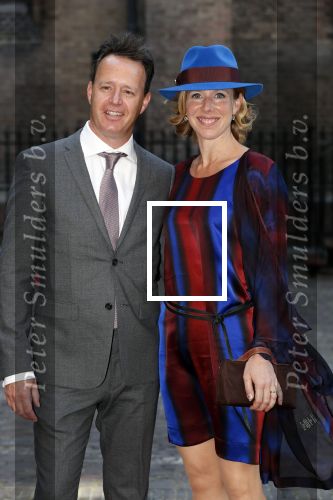 Den Haag 18 september 2018
Prinsjesdag 2018 op het binnenhof. Komning Willem Alexander Koningin Maxima Prins Constantijn en Prinses Laurentien zijn aanwezig. 
Stientje v Veldhoven met man