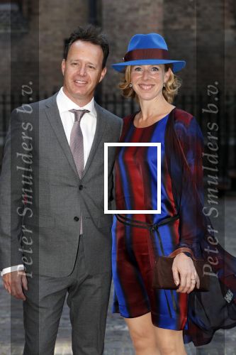 Den Haag 18 september 2018
Prinsjesdag 2018 op het binnenhof. Komning Willem Alexander Koningin Maxima Prins Constantijn en Prinses Laurentien zijn aanwezig. 
Stientje v Veldhoven met man