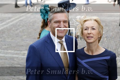 Den Haag 18 september 2018
Prinsjesdag 2018 op het binnenhof. Komning Willem Alexander Koningin Maxima Prins Constantijn en Prinses Laurentien zijn aanwezig. Sybrand van Haersma Buma van het CDA met zijn vrouw Marijke Geertsema