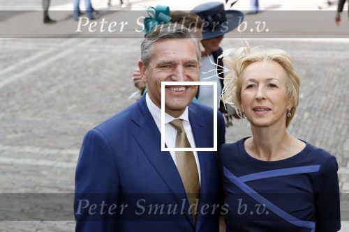 Den Haag 18 september 2018
Prinsjesdag 2018 op het binnenhof. Komning Willem Alexander Koningin Maxima Prins Constantijn en Prinses Laurentien zijn aanwezig. Sybrand van Haersma Buma van het CDA met zijn vrouw Marijke Geertsema