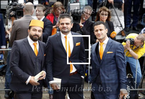 Den Haag 18 september 2018
Prinsjesdag 2018 op het binnenhof. Komning Willem Alexander Koningin Maxima Prins Constantijn en Prinses Laurentien zijn aanwezig. 
Politieke partij DENK met Tunaha Kuzu en Selcuk Ozturk en Farid Azarkan