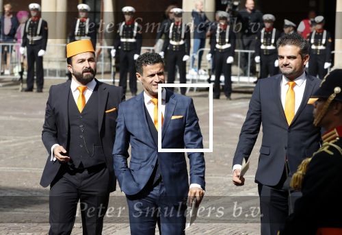 Den Haag 18 september 2018
Prinsjesdag 2018 op het binnenhof. Komning Willem Alexander Koningin Maxima Prins Constantijn en Prinses Laurentien zijn aanwezig. 
Politieke partij DENK met Tunaha Kuzu en Selcuk Ozturk en Farid Azarkan