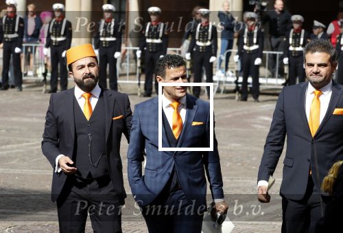 Den Haag 18 september 2018
Prinsjesdag 2018 op het binnenhof. Komning Willem Alexander Koningin Maxima Prins Constantijn en Prinses Laurentien zijn aanwezig. 
Politieke partij DENK met Tunaha Kuzu en Selcuk Ozturk en Farid Azarkan