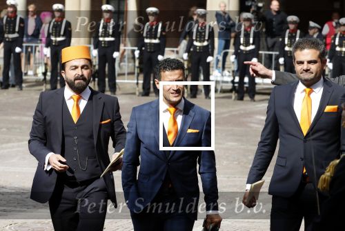 Den Haag 18 september 2018
Prinsjesdag 2018 op het binnenhof. Komning Willem Alexander Koningin Maxima Prins Constantijn en Prinses Laurentien zijn aanwezig. 
Politieke partij DENK met Tunaha Kuzu en Selcuk Ozturk en Farid Azarkan