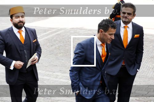 Den Haag 18 september 2018
Prinsjesdag 2018 op het binnenhof. Komning Willem Alexander Koningin Maxima Prins Constantijn en Prinses Laurentien zijn aanwezig. 
Politieke partij DENK met Tunaha Kuzu en Selcuk Ozturk en Farid Azarkan