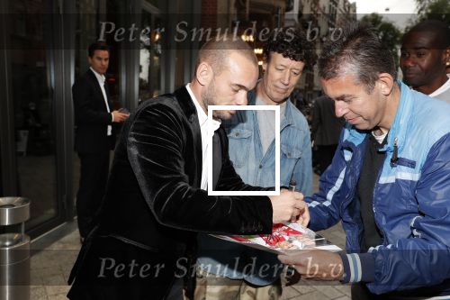 Amsterdam 10 september 2018
Feest Sjaak Swart in het nieuwe delamar theater. Wesley Sneijder