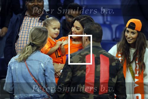 Amsterdam 6 mei 2018
Nederland-Peru 2-1 . Afscheidswedstrijd Wesley Sneijder . Zijn vrouw Yolanthe Sneijder Cabau en zoons Jessey en Xess Xava zijn natuurlijk aanwezig.